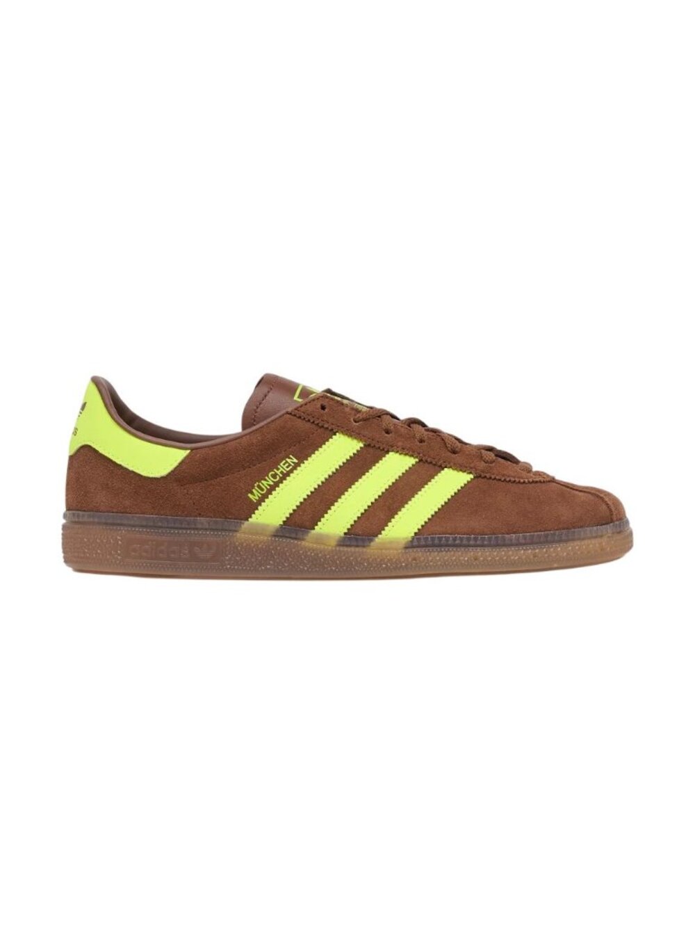 adidas Muenchen - Size 9 Women`s Sneakers Brown Yellow Gum JS3996 NEW